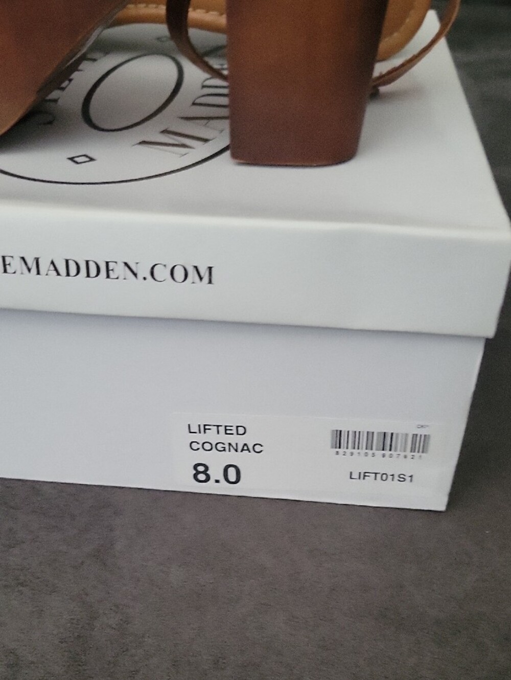 Steve Madden Tan Leather Ankle-Strap Sandals - Picture 7 of 7